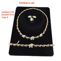 T0242 18K GOLD New Design Cute Elephant Kids Jewelry Set