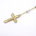 Z029 Gold Rosary Necklace Wholesale Three Colors Holy Father Rosary Beaded Zircon Virgin Mary Necklace