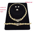 T0240 High Quality 18K Gold-Plated X Teddy Bear I Love You Kids Jewelry Set