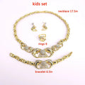 T0265 Latest Design Christmas Gift Cute Girl Dolphin Kids Jewelry Set