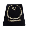 T0257 High Quality 18K Gold Plated Women'S Hip Hop Jewelry Set