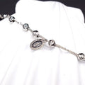 JYB256 Wholesale High Quality S925 Sterling Virgin Mary Rosary Bracelet Sterling Silver 925 Silver Virgin Mary Rosary Bracelet