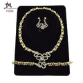 T0296 Wholesale Stone Jewelry Diamond Snake 18K Gold Plated Jewelry for Women Snake Jewelry