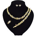 T0173 African High Quality 14K Gold XOXO Plating Jewelry Set