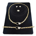 T0173 African High Quality 14K Gold XOXO Plating Jewelry Set