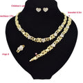 T0264 High Quality 18K Gold-Plated Kids Jewelry Set Children'S Set