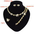 T0264 High Quality 18K Gold-Plated Kids Jewelry Set Children'S Set