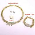 T0261 Fashion Women'S 18K Gold Plated 4Piece I Love You Jewelry Set