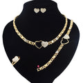 T0245 High Quality 18K Gold Plating Jewelry Women Jewelry Set 14K Gold Plating Diamond XOXO Jewelry Set