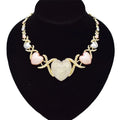 T0311 High Quality USA Latest Design XOXO BIG Heart 3 Colors Fashion Diamond Jewelry Set