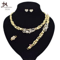 T0245 High Quality 18K Gold Plating Jewelry Women Jewelry Set 14K Gold Plating Diamond XOXO Jewelry Set