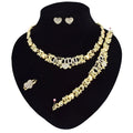 T0173 African High Quality 14K Gold XOXO Plating Jewelry Set