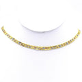 X0178 Wholesale Three Color Chain Necklace High Quality 18K Gold Plated 24 Inch Jewellery Necklace