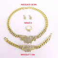 T0274 Mother'S Day Gift High Quality 18K Gold-Plated I Love You MOM Jewelry Set I Love You Mom