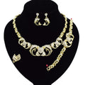 T0263 Newly Designed Diamond Dolphin Jewelry Set 18K Gold-Plated Jewelry Set